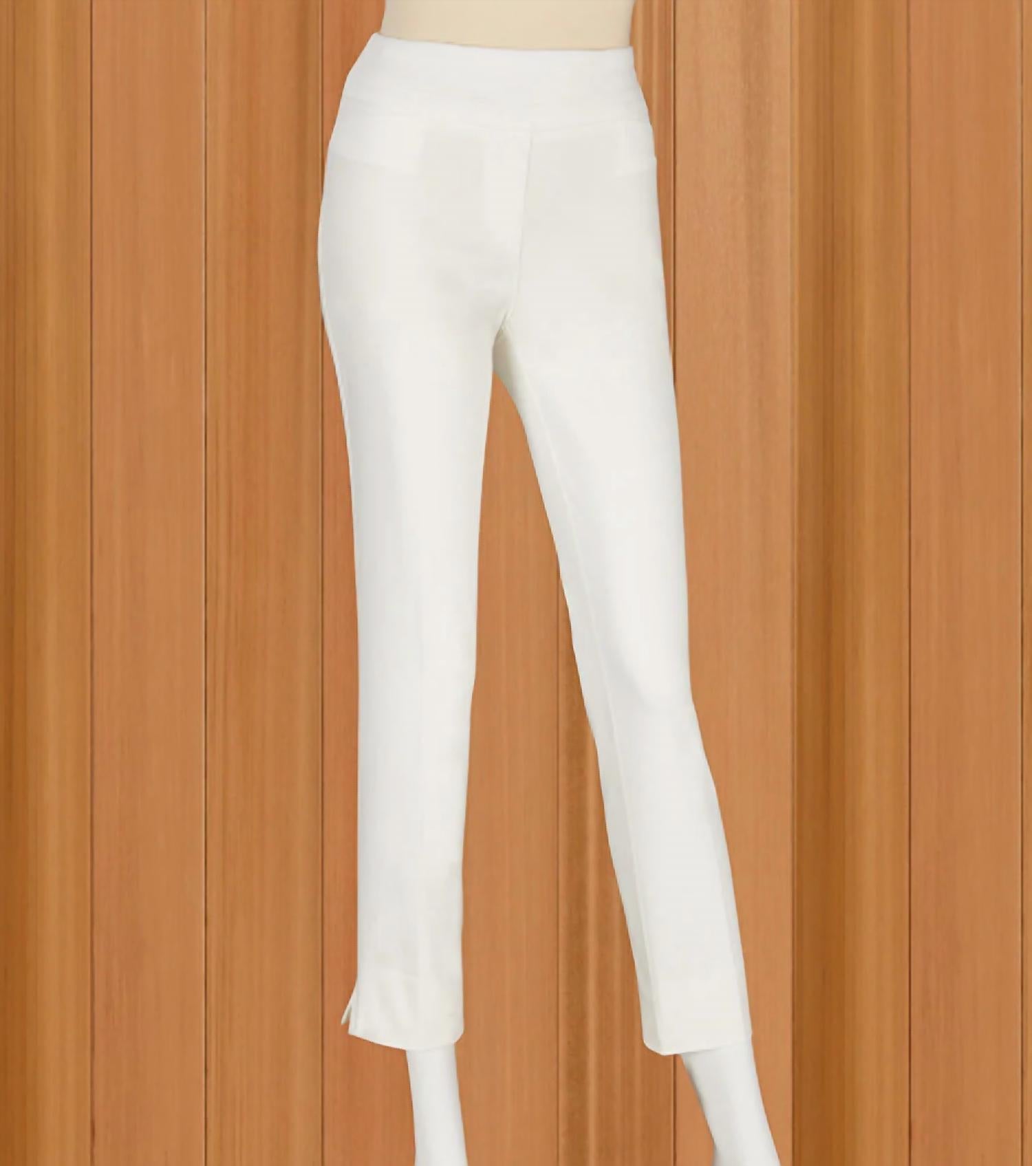 Renuar Women's Pull On Pant in cream - women's pants