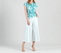 Clara Sunwoo - Floral Drape Neck Top