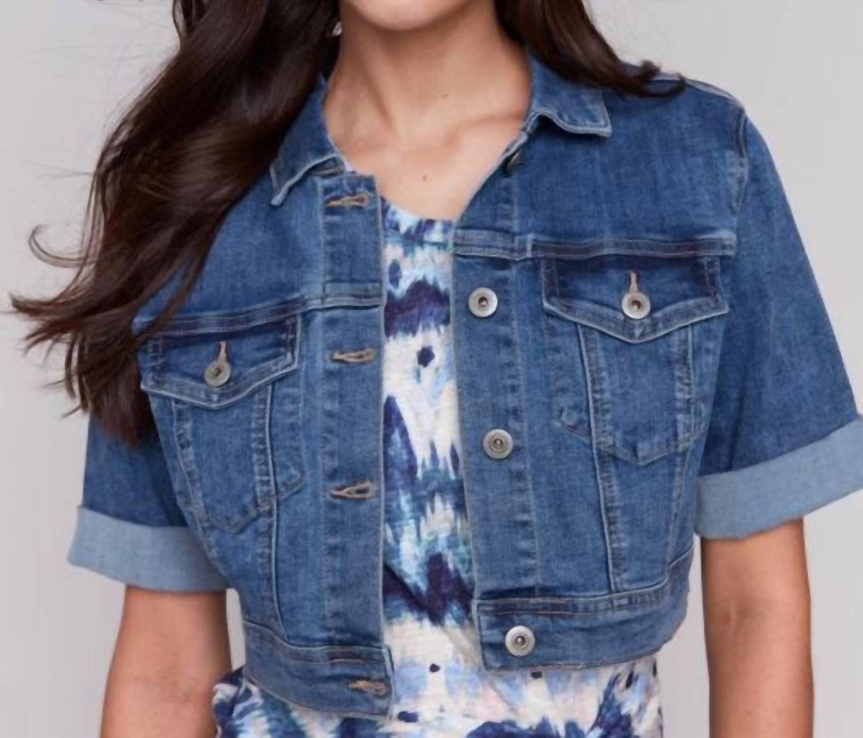 Charlie B - Cropped Denim Jacket