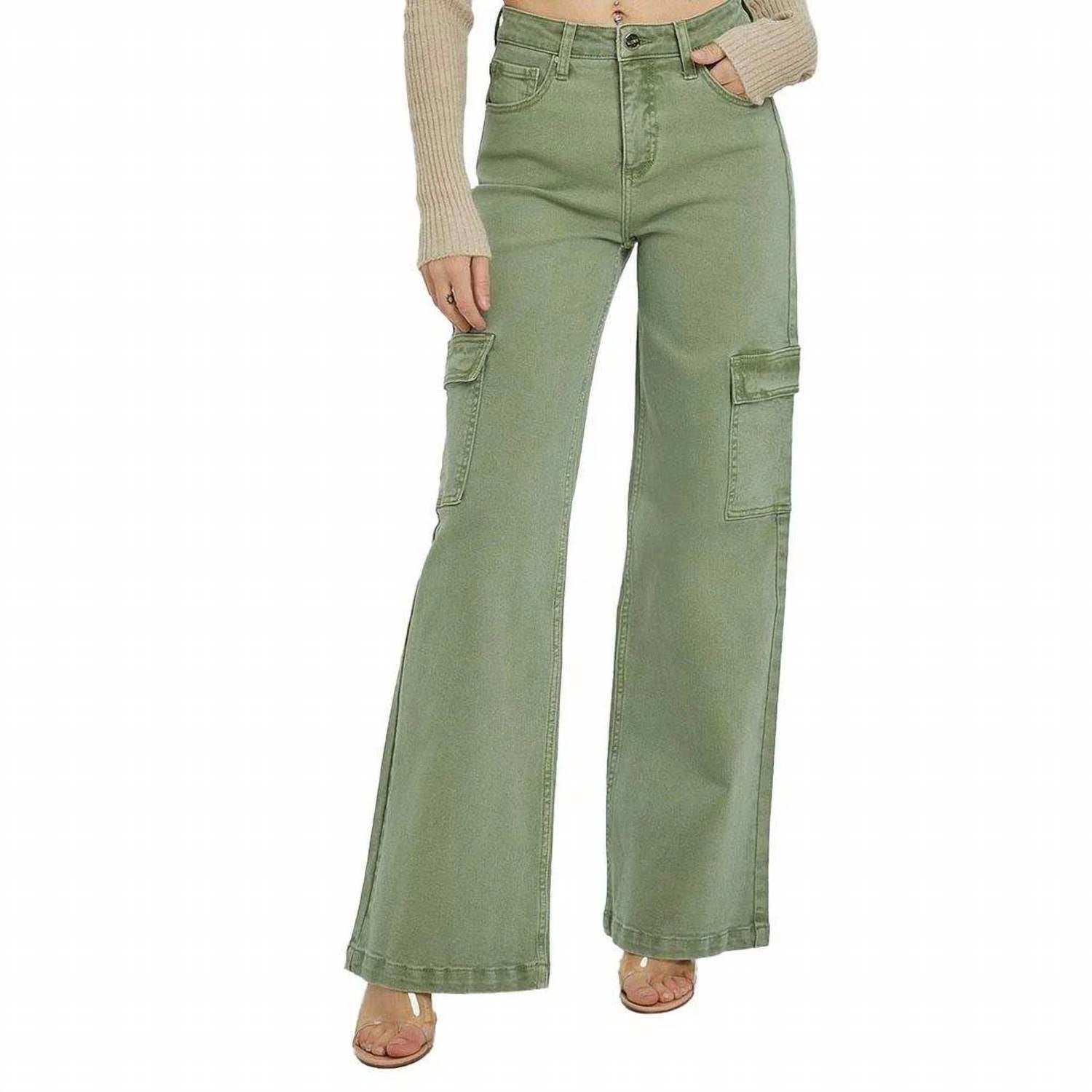 Risen - High Rise Wide Leg Cargo Pants