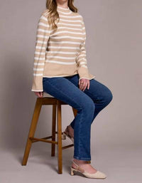 Tribal - Mock Stripe Sweater