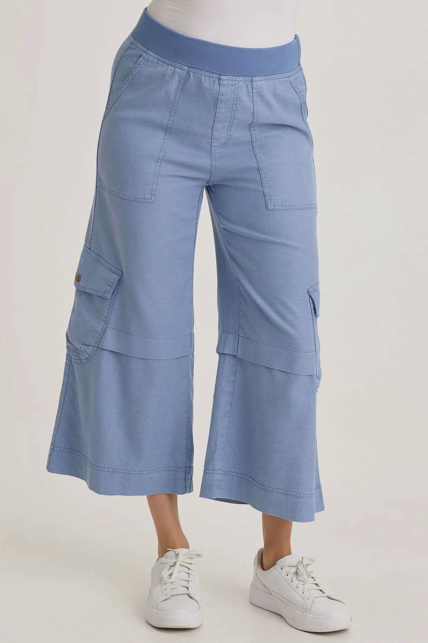 Xcvi - Rosalina Twill Cargo Gaucho Crop Pants