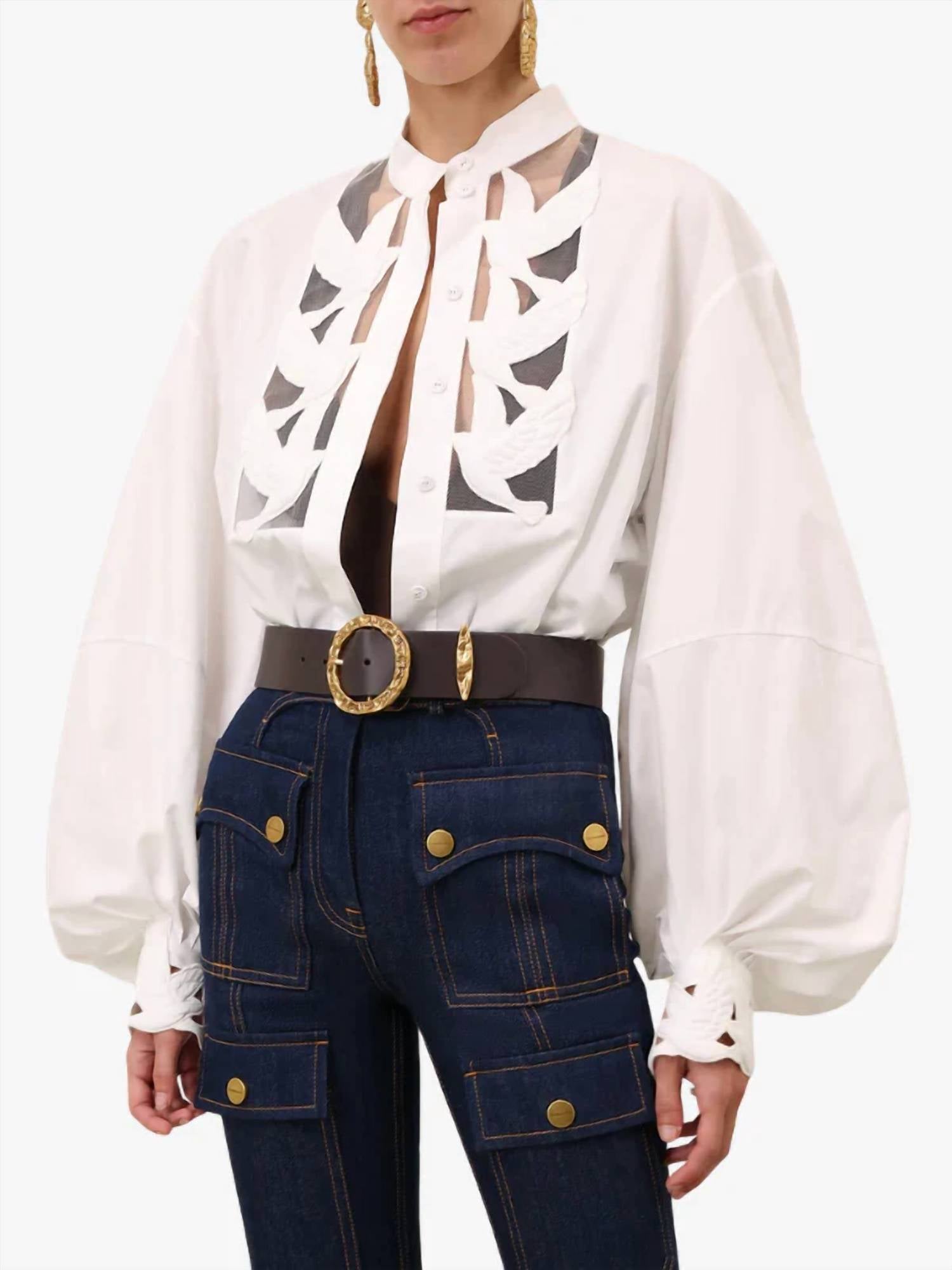 Zimmermann - Luna Applique Blouse