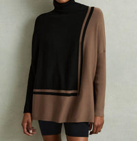 Reiss - Sophia Colorblock Roll Neck Sweater