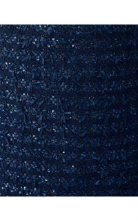 Lilly Pulitzer Neoma Jacket in low tide navy after party lurex boucle - women's jacket - view 6