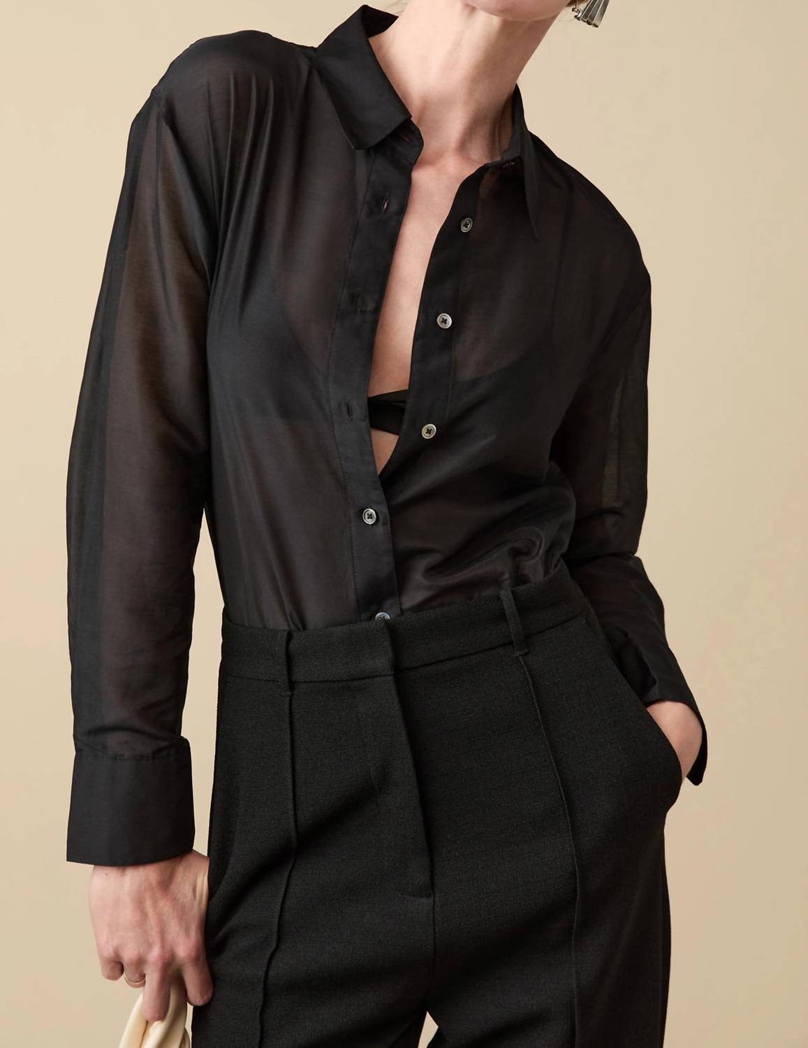 Sold Out Nyc - Sheer Silk Shirt
