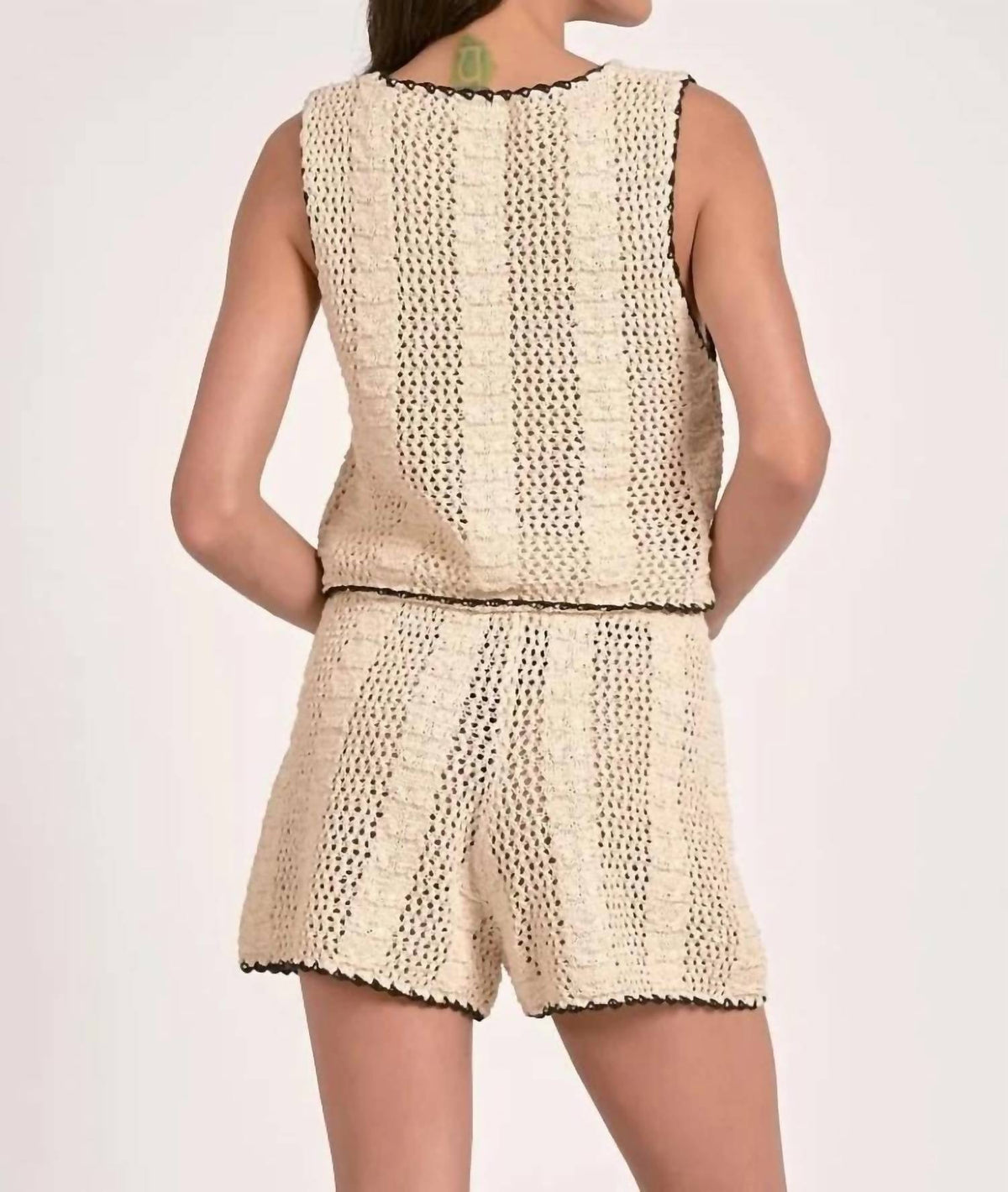 Elan - Crochet High-waisted Shorts