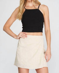 She + Sky - Wrap skirt linen