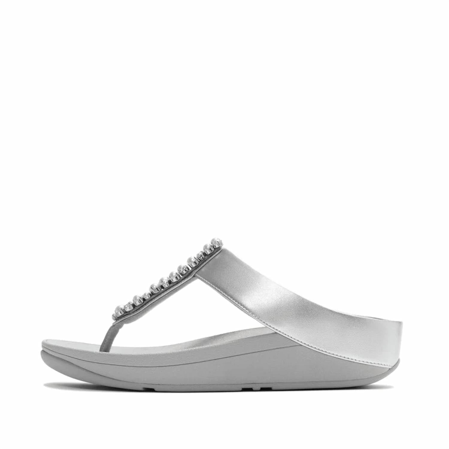 Fitflop - Women's Fino Pearls & Crystal Toe Post Sandal