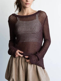 Elle Grey - James Crochet Sweater Top