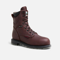 Red Wing Shoes Men's SuperSole 8-inch Waterproof CSA Safety Toe Boot in brown - men's boots