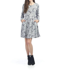 Papillon - Cat Print Sweater Dress