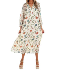 Entro - Handpicked Floral Midi Dress