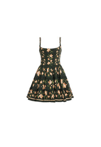 Agua By Agua Bendita - Granadilla Orquídea Floral Stretch-cotton Mini Dress