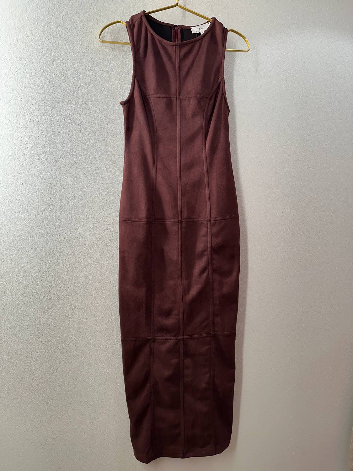 Klesis - Women's Kendra Suede Midi Dress