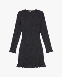 The Kooples - Lace Ruffled Long-sleeve Mini Dress