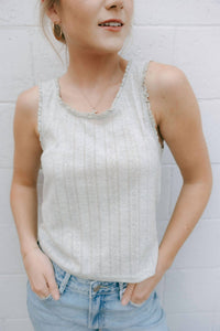 Miou Muse - Pointelle Tank Top