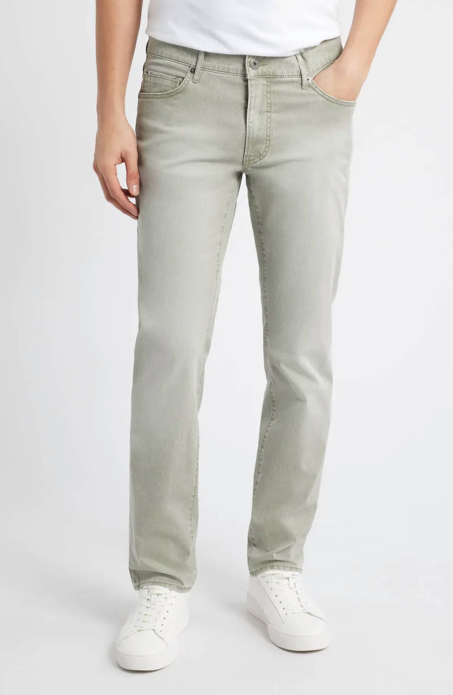 Brax Chuck Trousers in avocado - men's jeans