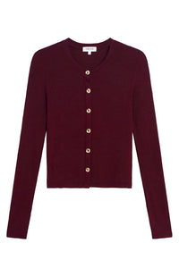 Goldie - Wide Rib Crop Cardigan