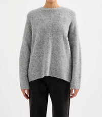 Nude Lucy Elias Knit Top in charcoal - women's sweater
