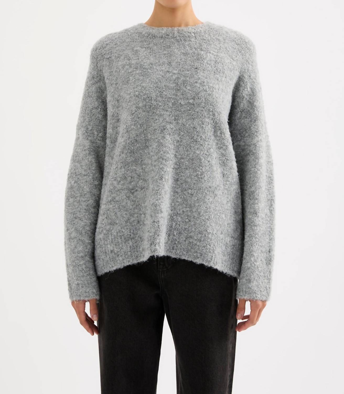 Nude Lucy Elias Knit Top in charcoal - women's sweater