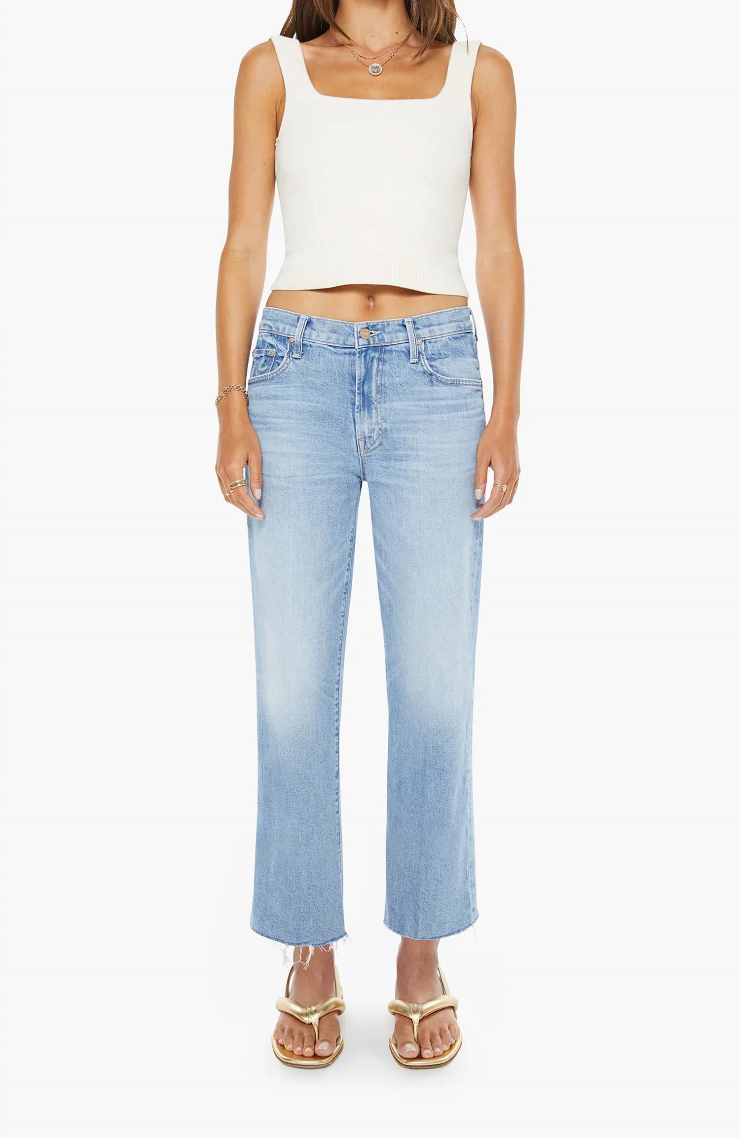 Mother - Mid Rise Rambler Zip Jeans