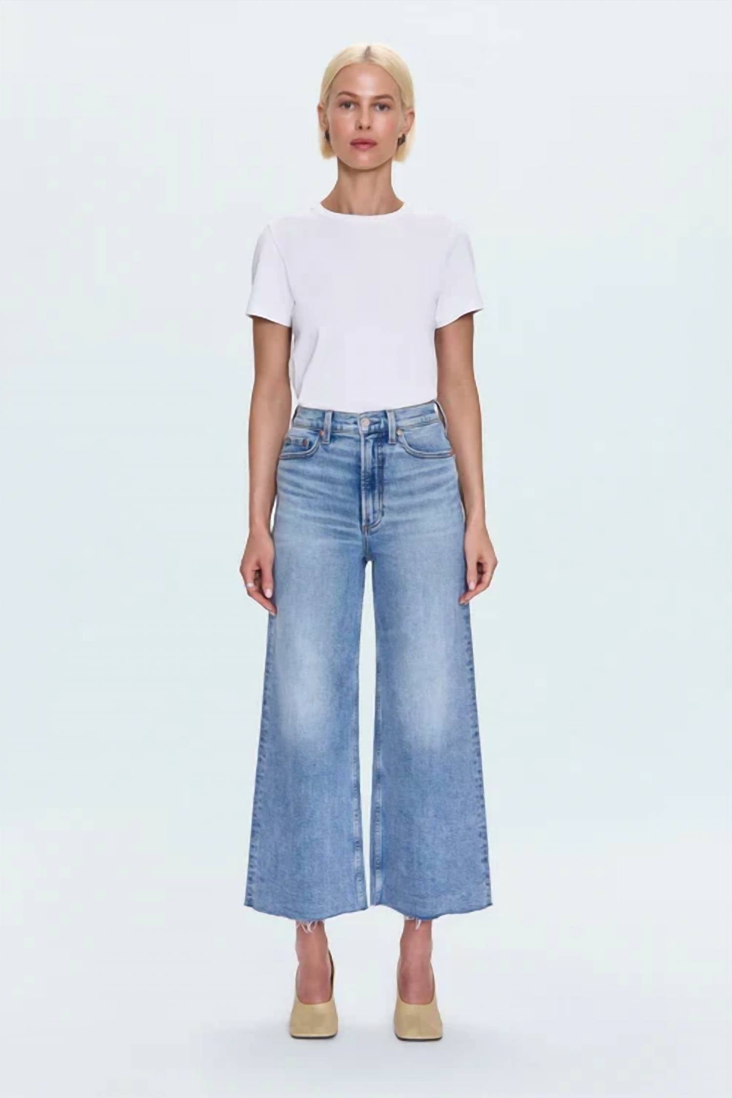 Pistola - Lana Crop High Rise Ultra Wide Leg Jeans