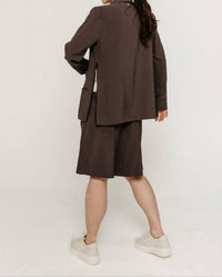 SKFK Laida Bermuda Shorts in dark khaki - women's shorts - alternate view