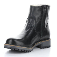 Bos. & Co. Women's Calib Faux Fur Boot in black leather - women's shoe