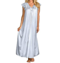Shadowline Lingerie - Long Lace Cap Sleeve Nightgown