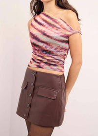 Minkpink - Liv Asymmetric Mesh Top