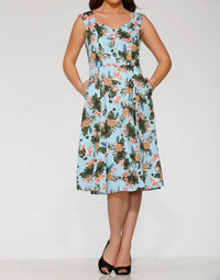 Orchid Bloom - Hawaiian Swing Dress