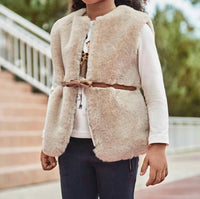 Mayoral - Girls Tapioca Fur Vest