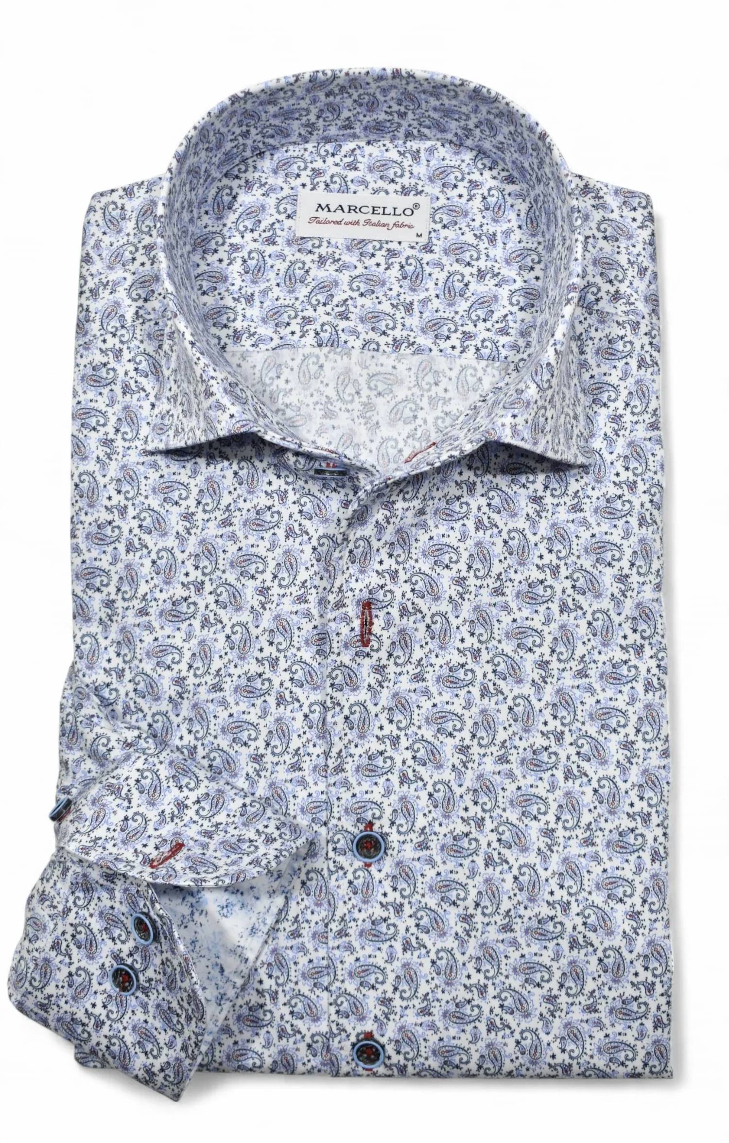Marcello - Men's Soho Paisley Sport Shirt