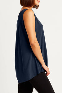 Planet By Lauren G. - Matte Jersey Shirtail Tank