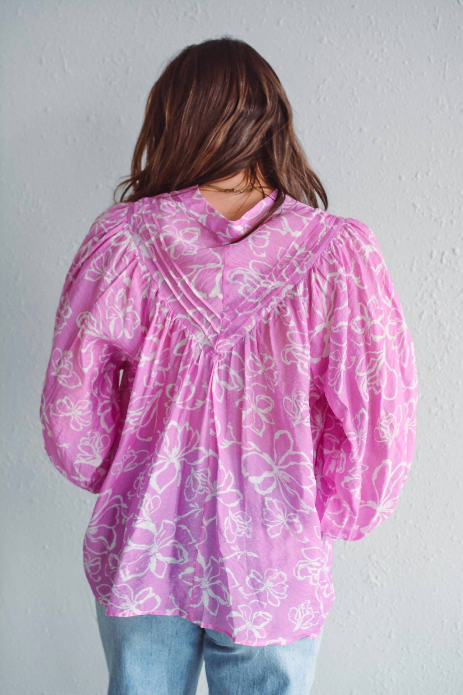Ee:Some - Nadia Floral Button Down Blouse