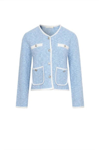Rivir - Women's Round Neck Sweater Jacket