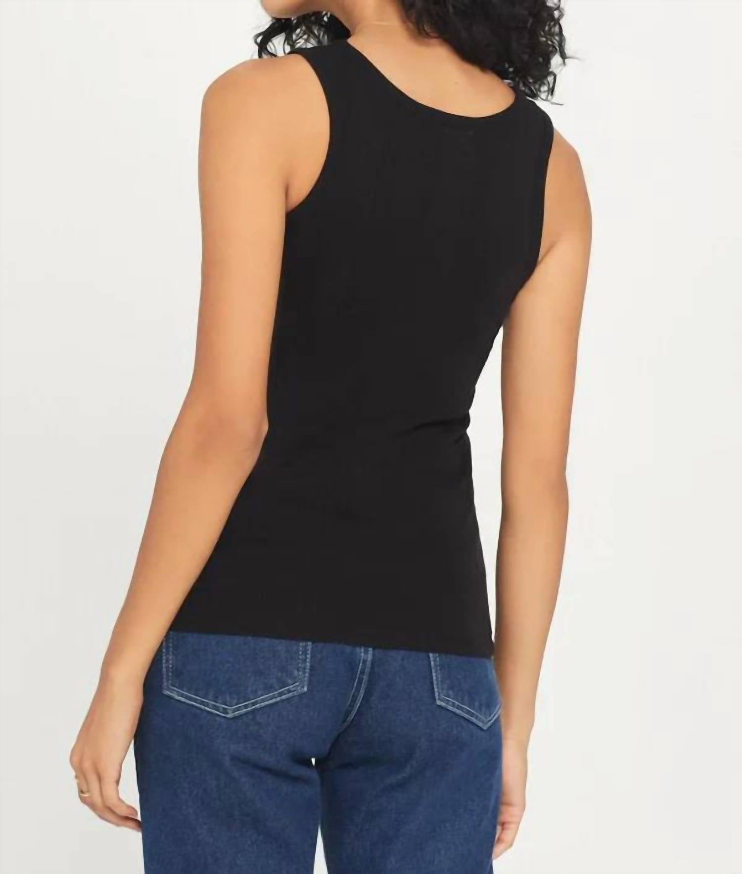 Goldie - Cotton Sleeveless Rib Tank Top