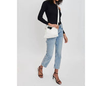 Moda Luxe - Woven Vegan Leather Crossbody Bag