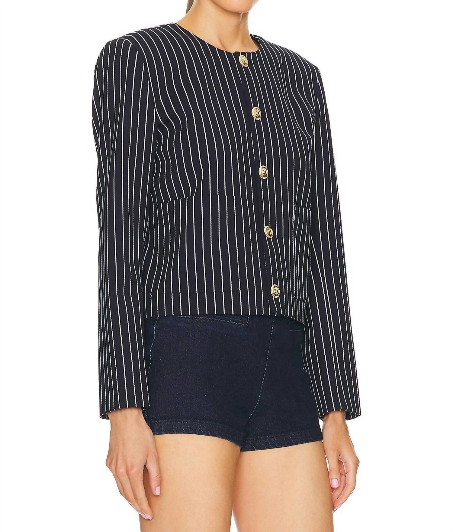 Frame - Button Front Jacket - Petite