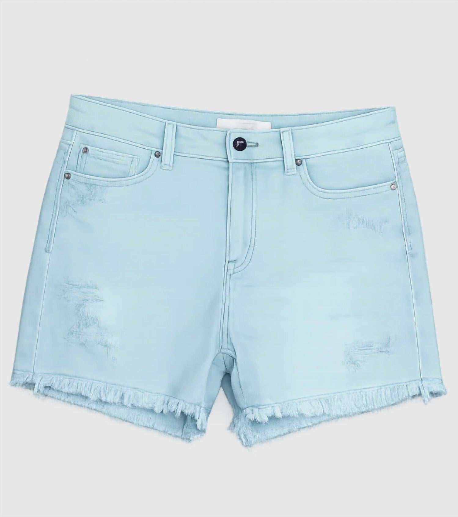 Risen - Women's Zariah Mid Rise Frayed Hem Shorts