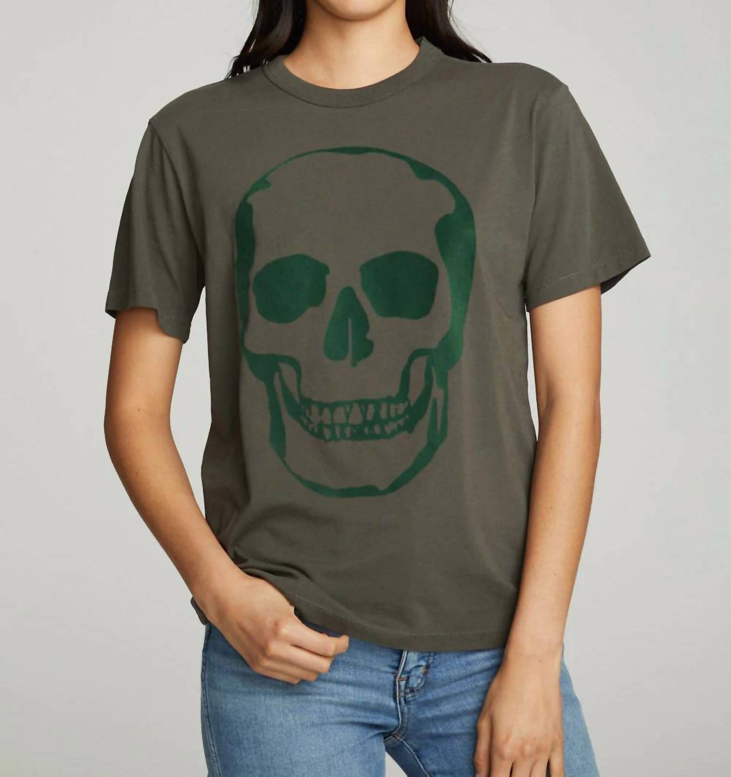 Chaser - Flocked Skull Tee