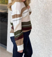 Miss Sparkling - Multi Striped Sweater