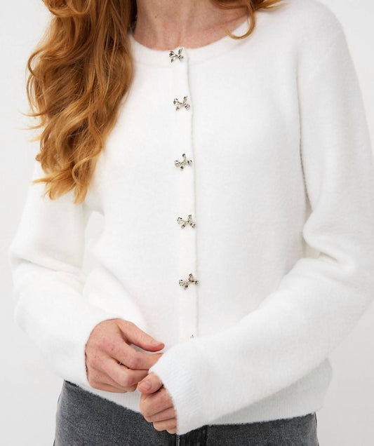 Esqualo - Bow buttons sweater