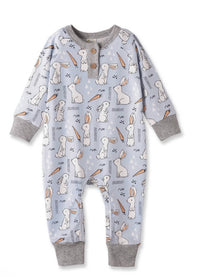Tesa Babe - Kid's Cottontail Crew Henley Romper