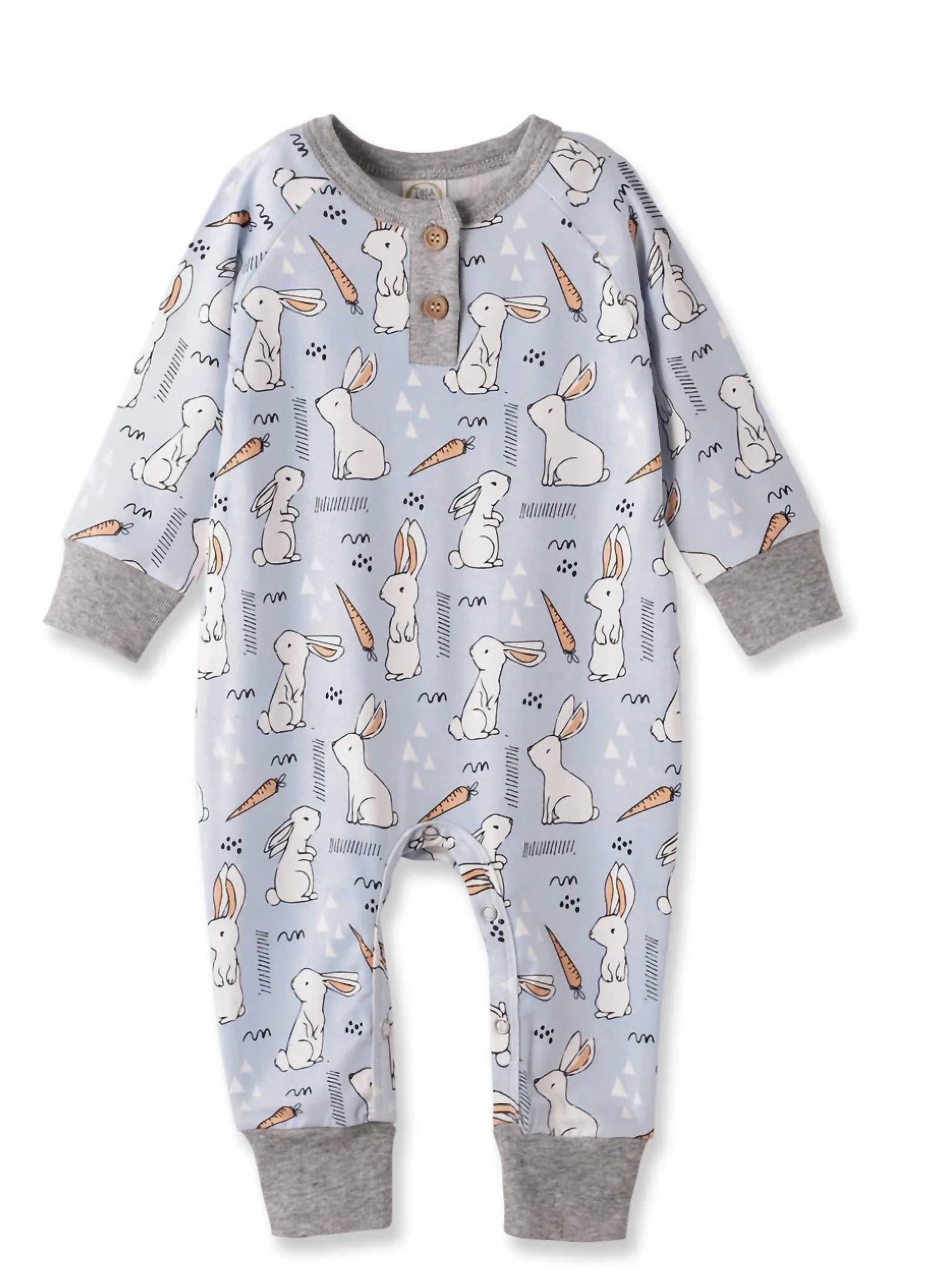 Tesa Babe - Kid's Cottontail Crew Henley Romper