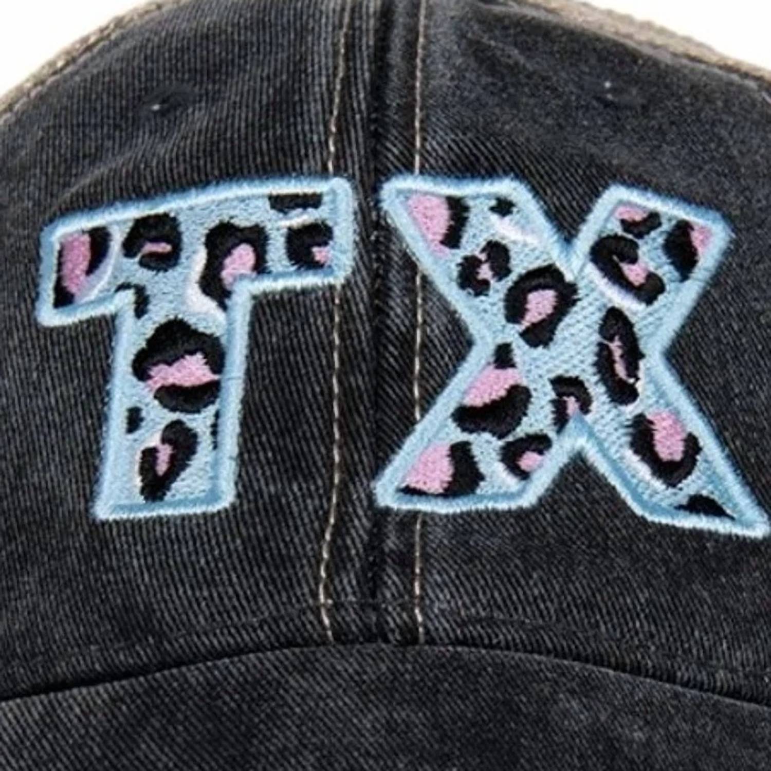 Katydid - Women's Texas State Embroidered Distressed Trucker Hat