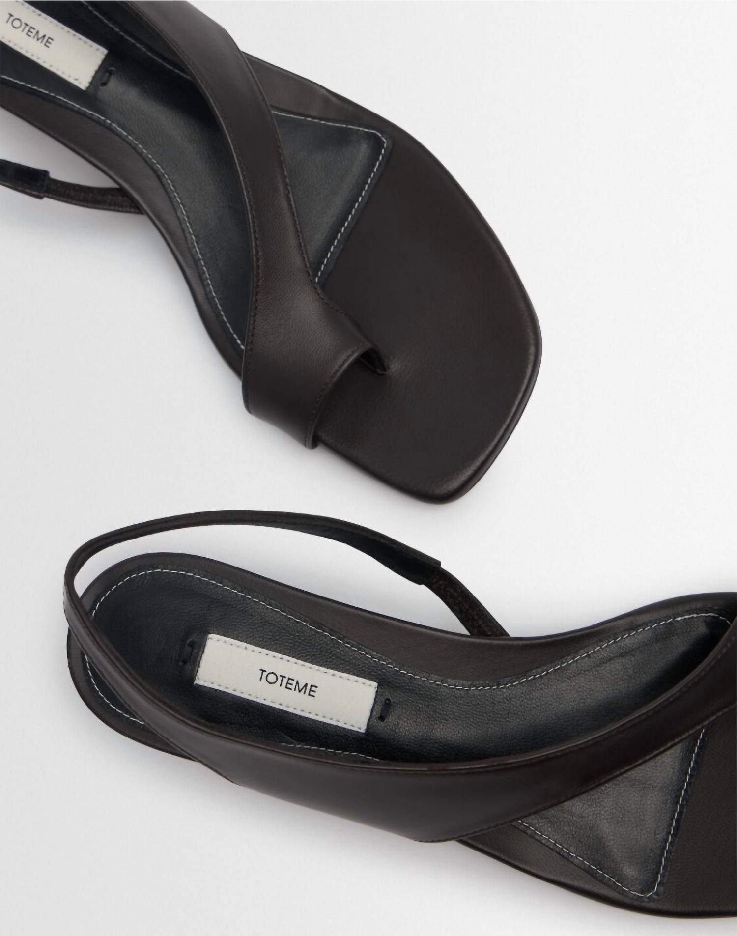 Toteme - Women's Leather Thong Sandals