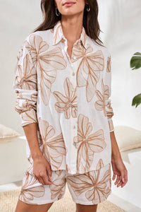 Tribal - Embroidered Crosshatch Button-front Blouse