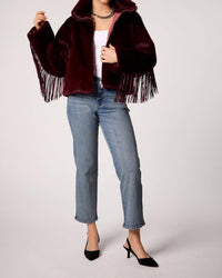 BLUE REVIVAL Dancing In The Moon Jacket in the moon jacket in midnight merlot - women's jacket